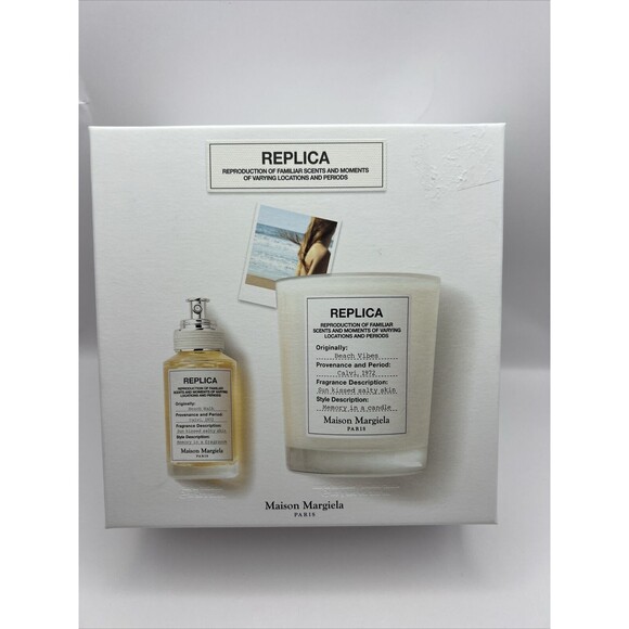 MAISON MARGIELLA REPLICA BEACH WALK 1oz  & Beach vibe 5.82 oz candle New set - Picture 1 of 4